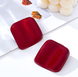 Сережки Бордовые квадраты