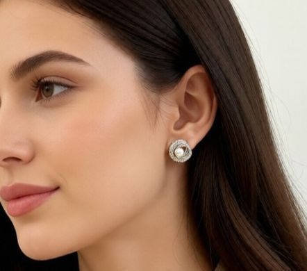 Сережки Перлина 1.8 см