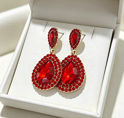 Сережки Красные