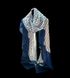Шовковий шарф - палантин Синій