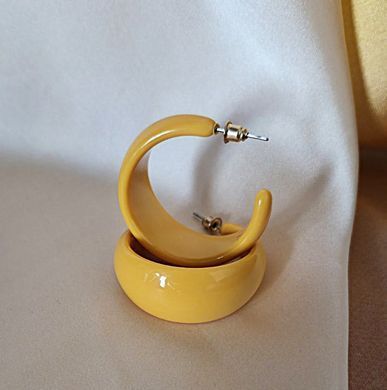 Сережки кільця охрові
