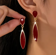 Сережки Подвески бордо