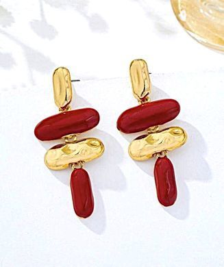 Сережки Цветные фрагменты
