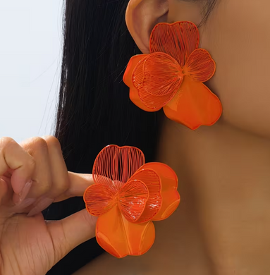 Сережки Оранжевые сережки
