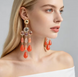 Сережки Коралловые